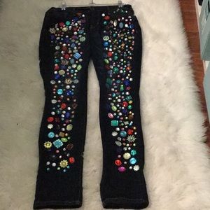 Beaded jeans